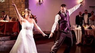 Bride amp Brother Surprise Guests During Tribute Dance [upl. by Killie]