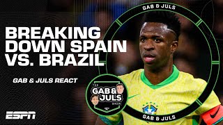 Spain vs Brazil reaction Is Vinicius Junior’s onfield behaviour an issue  ESPN FC [upl. by Basset]