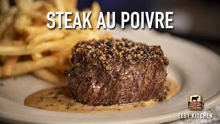 How to Make Steak Au Poivre  Classic French Recipe [upl. by Atiuqrehs227]