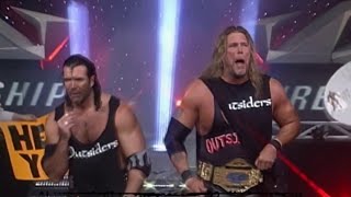 WCW 1999 Outsiders  Nash amp Hall  Entrance with Fugees Ready or Not  Epic Entrances [upl. by Anigal]