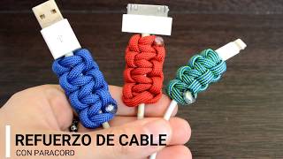 Reforzador de Cable con cuerda Paracord 550 Lb Tipo III  Anyo´s Paracord [upl. by Nitnelav162]