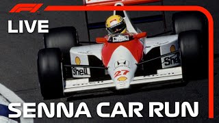 LIVE Sennas Iconic 1990 Championship Car Laps Interlagos amp Drivers Parade [upl. by Claus]