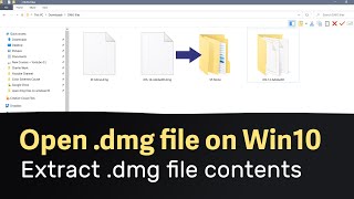 How to openextract dmg Mac OS files on Windows 10 and 11 [upl. by Anerbas]