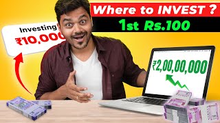 🤯 How to invest your First Rs100 in Share Market 🔴 Live Demo  What is INDEX FUND  TS [upl. by Adnaloj]