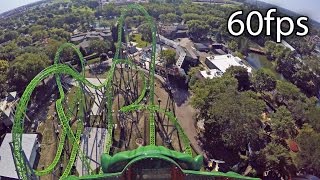 The Monster front seat onride HD POV 60fps Adventureland Iowa [upl. by Eremaj]