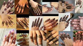 Latest beautiful stylish mehndi design  finger henna design  simple most stylish finger mehndi [upl. by The]