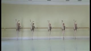 Vaganova Ballet Academy Classical Exam 2016 6th grade Barre [upl. by Ennairrac]