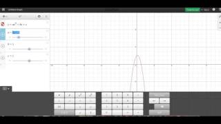 Desmos Graphing a Quadratic Function Parabola [upl. by Ytte964]