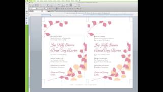 How To Edit a Wedding Invitation Template in Word [upl. by Nira966]