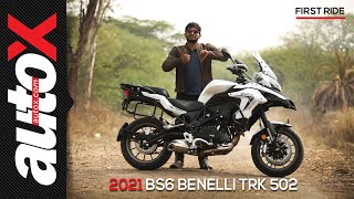 2021 BS6 Benelli TrK 502 Review  First Ride  autoX [upl. by Ettenahs24]