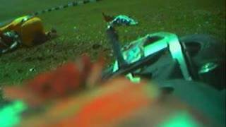 Cadwell Park Bikes Crash 2007 [upl. by Aliekat]