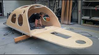 Man Builds Amazing DIY TRAILER CAMPER CARAVAN  Start to Finish by christiangreen612 [upl. by Carmena]