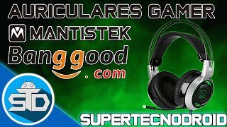 Audifonos Gaming Económico  Mantistek GH2 Análisis completo  prueba de micrófono  Banggood [upl. by Llehsar]