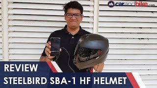 Steelbird SBA1 HF Hands Free Helmet Review  NDTV carandbike [upl. by Wahkuna927]