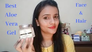 Khadi Natural Aloe Vera Gel l Best For Face amp Hair l Aloe Vera Gel l Anjali Singh DIY [upl. by Ltihcox590]