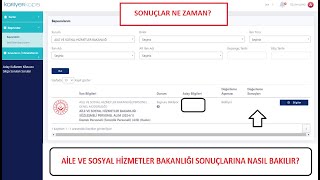 SONUÇLAR AÇIKLANDI AİLE VE SOSYAL HİZMETLER BAKANLIĞI 8 BİN ALIMI [upl. by Norihs231]