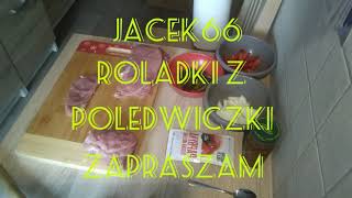 Roladki z Polędwiczki z musztardą Francuską korniszonem cebulką i papryką czerwoną [upl. by Ajnek]