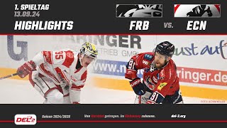 Game Highlights Spieltag 1 EHC Freiburg vs EC Bad Nauheim [upl. by Noicpesnoc]