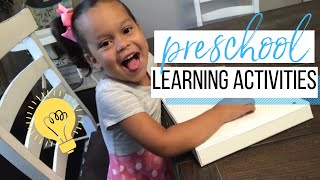 Preschool Learning Activities  Homeschool a 4YearOld [upl. by Akenet131]