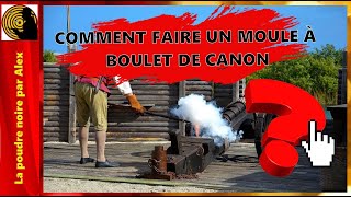 TUTO  COMMENT FAIRE UN MOULE EN PLÂTRE POUR BOULET DE CANON EN PLOMB [upl. by Neelrahs]