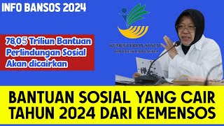 BANTUAN SOSIAL KEMENSOS YANG AKAN CAIR TAHUN 2024  Info Bansos Cair 2024 [upl. by Nivlen]