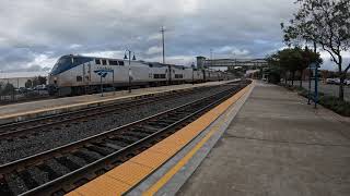 Amtrak Train 5 California Zephyr in Martinez Ca 111823 [upl. by Medlin]