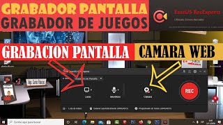 El Mejor Software de Grabación de Pantalla  Cámara Web para Windows 781011 EaseUS RecExperts [upl. by Aihsenek]