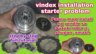 PAANU MAG INSTALL NG VINDEX DRIVE SA SUZUKI SMASH RIDER JR  Papachad TV [upl. by Bondie]