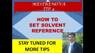 MestreNova Tutorial Tip 4  How to set solvent reference  NMR software  NMR spectrum  Topspin [upl. by Nomihs]