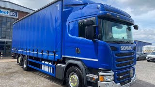 SCANIA G280 EURO 6 26 TONNE CURTAINSIDER 2017  FX17 KRN [upl. by Sucitivel]