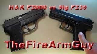 HampK P2000 vs Sig Sauer P239  TheFireArmGuy [upl. by Gilli650]