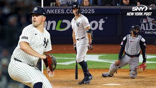 Aaron Boone on Carlos Rodon delivering what he promised in ALCS Game 1 win [upl. by Tilda19]