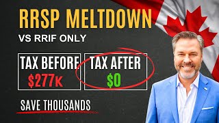 RRSP Meltdown vs RRIF Minimum Withdrawal Save Thousands [upl. by Machos198]