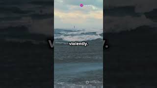 Unbelievable Boat Surfs a Massive Wave Like a Pro unbelievable BoatSurf MassiveWave scaryocean [upl. by Anikehs]