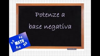 Potenze a base negativa [upl. by Dhruv]