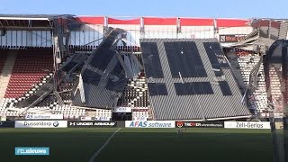 Ravage in Alkmaar dak AZstadion ingestort  RTL NIEUWS [upl. by Burnett]