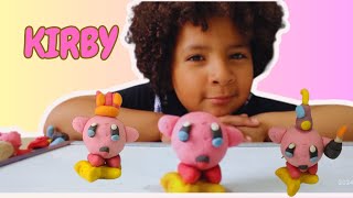 Cómo hacer a Kirby con plastilina muy facil [upl. by Eirised722]