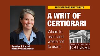 Writ of certiorari What is it and when should you use it [upl. by Resa]