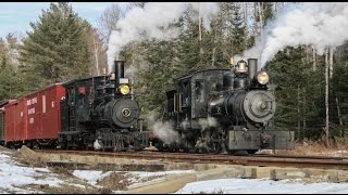 Wiscasset Waterville and Farmington Railway A Maine Two Foot Winter [upl. by Petes]