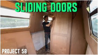 529 Hanging a DIY Pocket door [upl. by Zandra264]