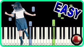 Cloudless  Yorushika  EASY Piano Tutorial [upl. by Hilaire673]