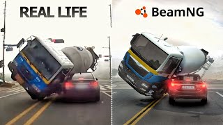 Accidents Based on Real Life Incidents  Beamngdrive  09 [upl. by Hali]