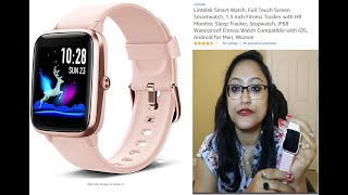 LINTELEK SMART WATCHUNBOXING AND REVIEW Watch Compatible with iOS Android for Men Women [upl. by Braunstein]