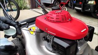 How To Do An Oil Change On Most HONDA Lawn Mower Models [upl. by Eihtak416]