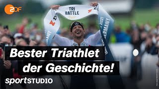 Jan Frodeno stellt spektakulären TriathlonWeltrekord auf  sportstudio [upl. by Dela]