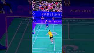 Lakshya Sen in action Olympics 2024 [upl. by Wieren]