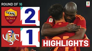 ROMACREMONESE 21  HIGHLIGHTS  Roma mount late comeback  Coppa Italia Frecciarossa 202324 [upl. by Eibreh]