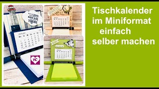 MiniTischkalender basteln [upl. by Janie]