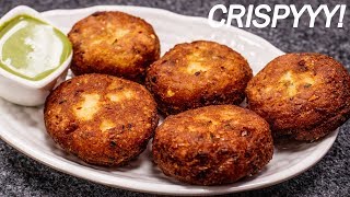 How to make Crispy Aloo Tikki Recipe  CookingShooking [upl. by Apgar]