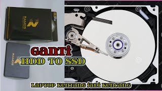 Cara Mengganti HDD Dengan SSD Laptop Toshiba Satellite C800 C800D [upl. by Yenruogis780]